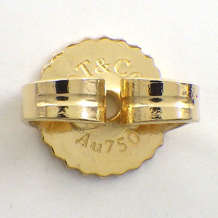 Tiffany & Co Earrings T Wire Hoop Medium 18k Yellow Gold — view 4