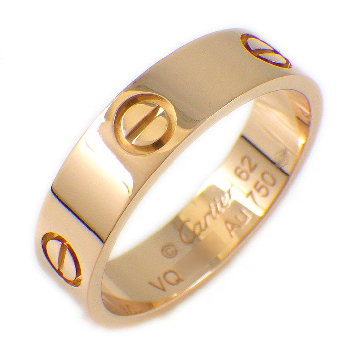 Cartier Ring Love Classic Model MM 18k Pink Gold