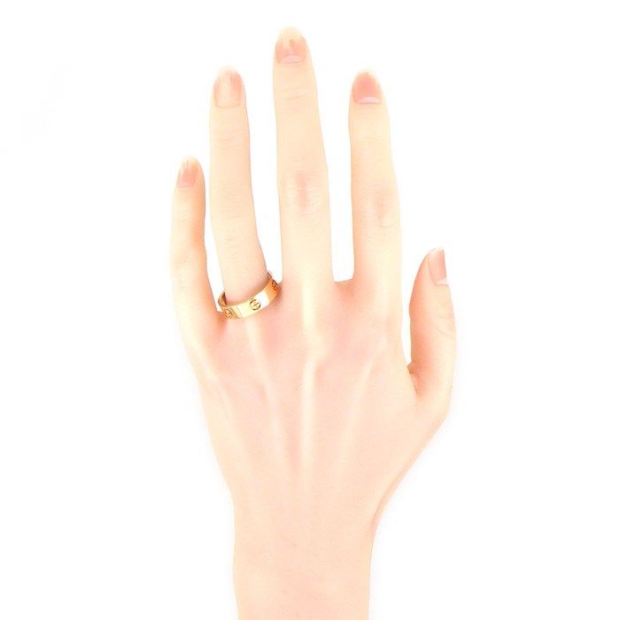Cartier Ring Love Classic Model MM 18k Pink Gold — view 4