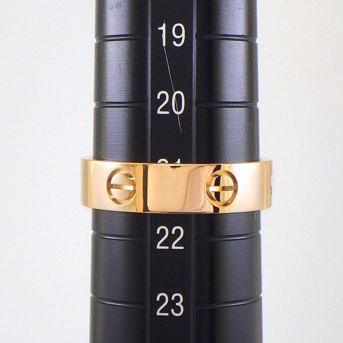 Cartier Ring Love Classic Model MM 18k Pink Gold — view 5