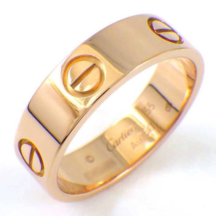 Cartier Ring Love Classic Model 18k Pink Gold