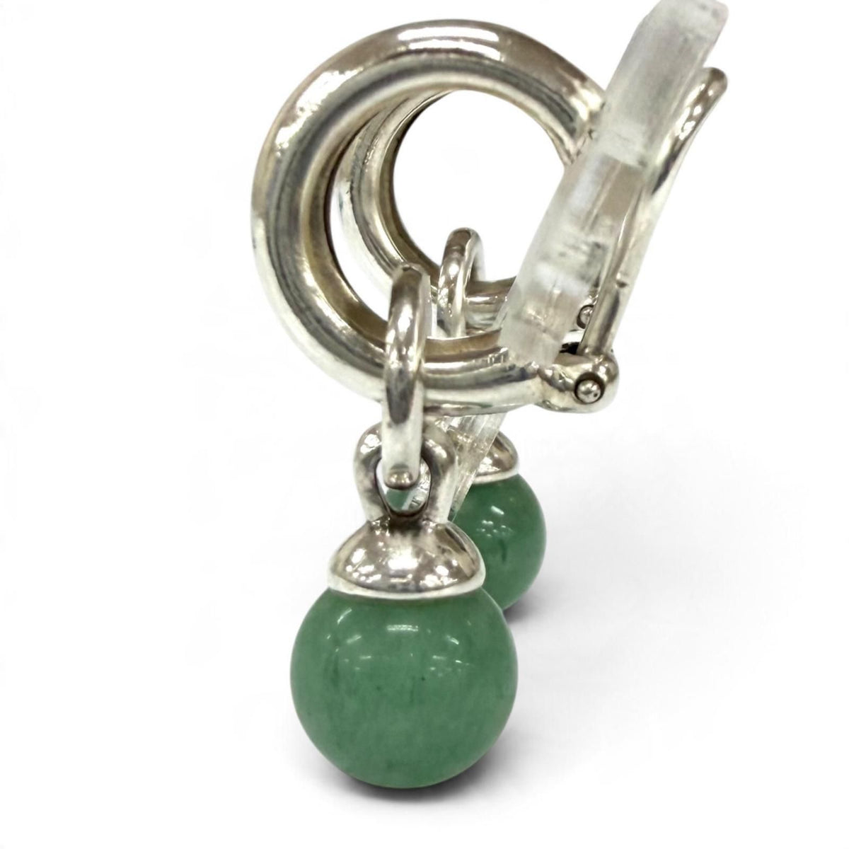 Tiffany & Co 925 Jadeite Earrings Silver Green — view 3