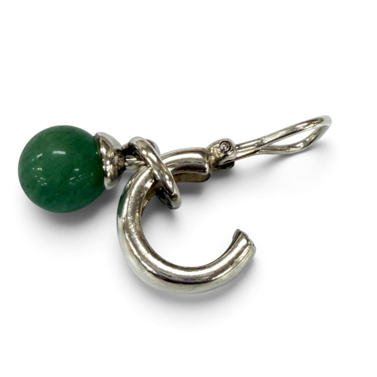 Tiffany & Co 925 Jadeite Earrings Silver Green — view 5