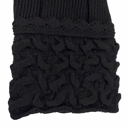 Chanel Wool Blend CC Logo Button Stand Collar Knit Dress Black FR 34 — view 6