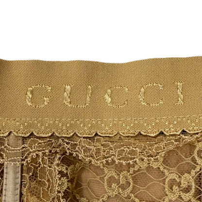 Gucci Lining Silk Skirt Beige — view 6