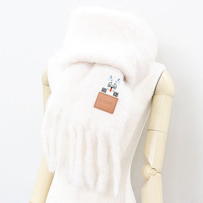 Loewe Lewis Wayne Futurist Cat Scarf Mohair & Wool Blend — view 6