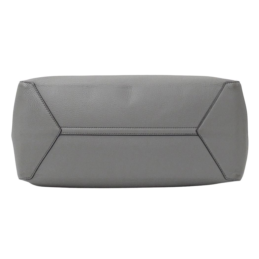Tiffany & Co 2-Way Shoulder Bag Leather Gray — view 3