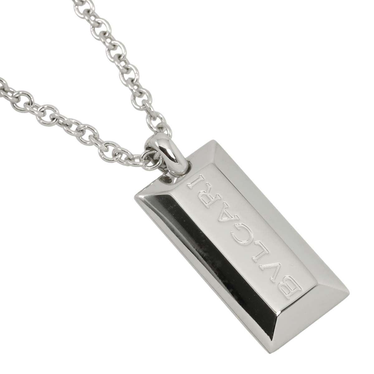 Bvlgari Ingot Necklace 18k White Gold — view 3