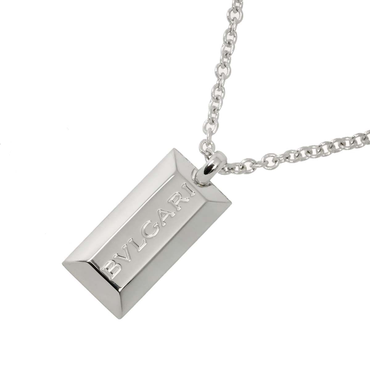 Bvlgari Ingot Necklace 18k White Gold