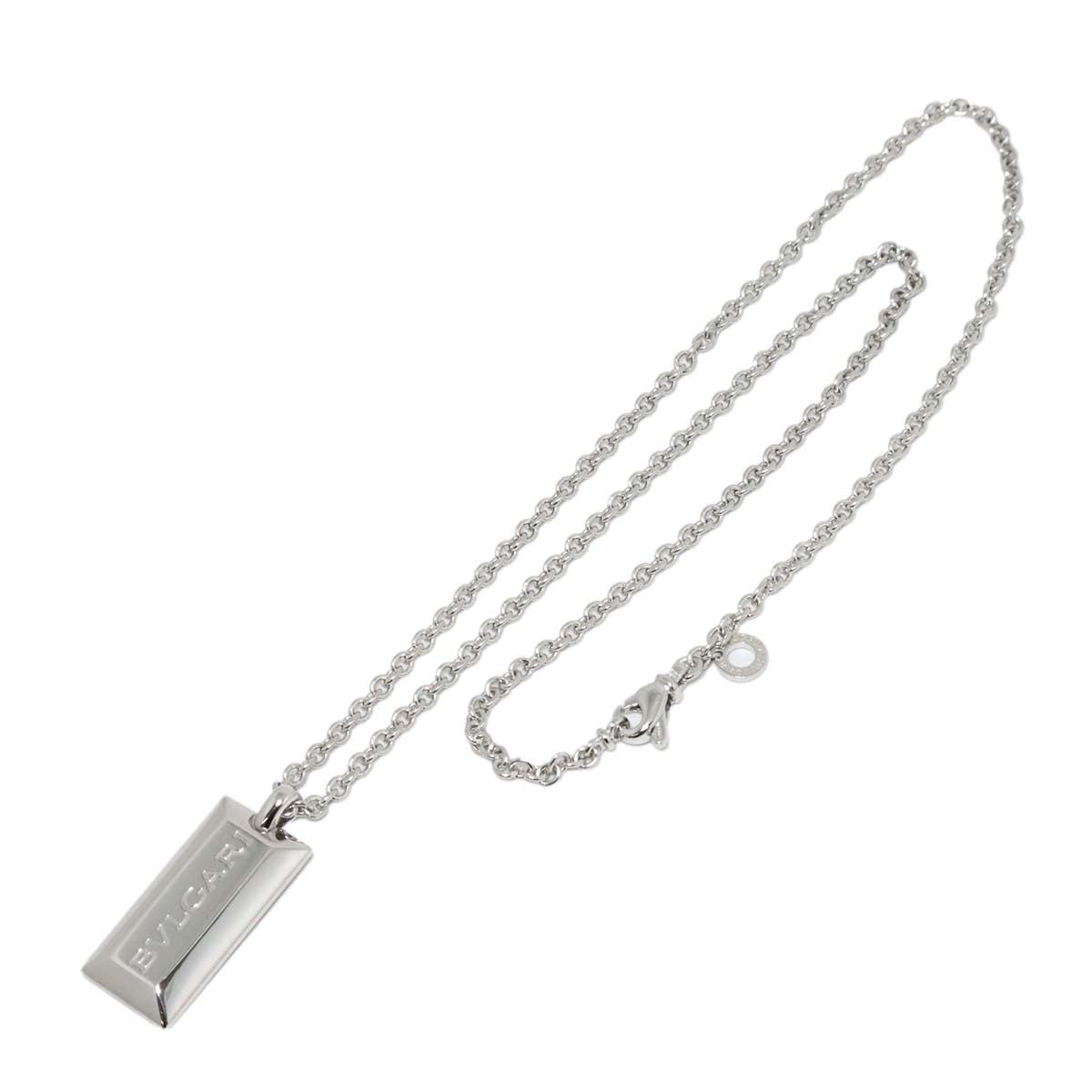 Bvlgari Ingot Necklace 18k White Gold — view 2