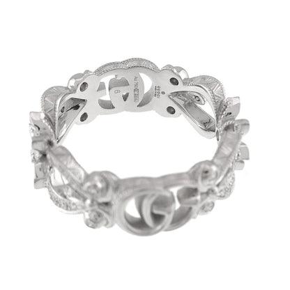 Gucci Flora Ring Diamond 18k White Gold — view 3