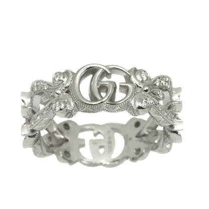 Gucci Flora Ring Diamond 18k White Gold — view 2