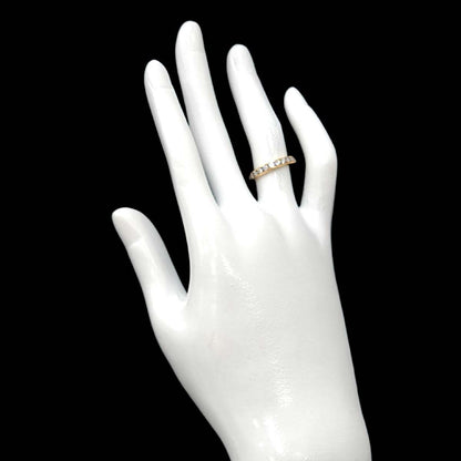 Tiffany & Co Channel Setting Ring Full Diamond 18k Yellow Gold 750 — view 8