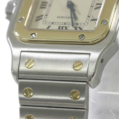 Cartier Santos Galbee LM Watch Date Yellow Gold — view 7