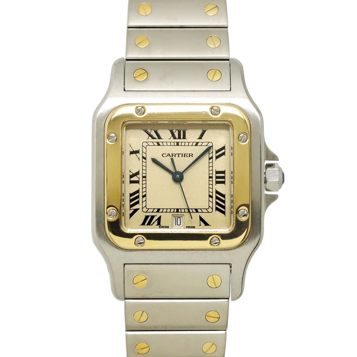 Cartier Santos Galbee LM Watch Date Yellow Gold