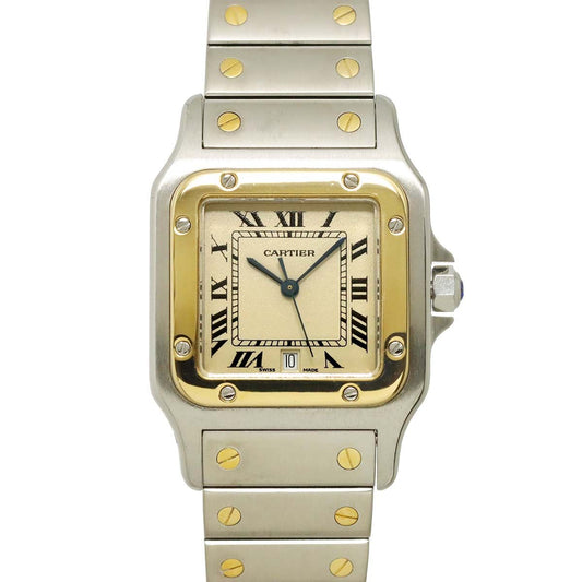 Cartier Santos Galbee LM Watch Date Yellow Gold