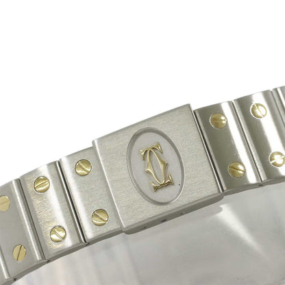 Cartier Santos Galbee LM Watch Date Yellow Gold — view 6