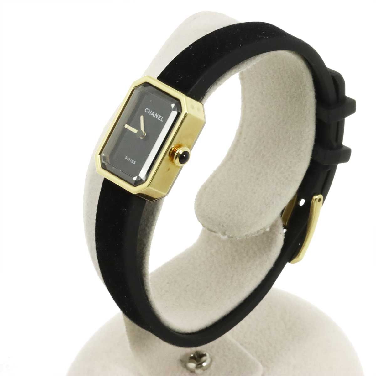 Chanel Premiere Velvet Watch Black 18K Yellow Gold Quartz — view 2