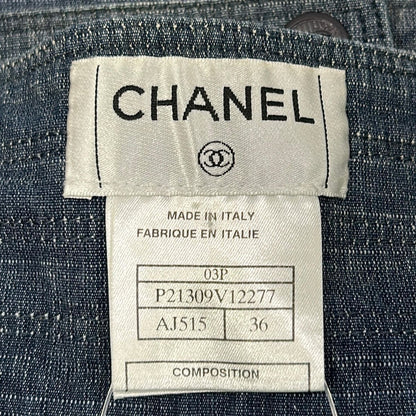 Chanel Skirt S Navy 36 — view 3