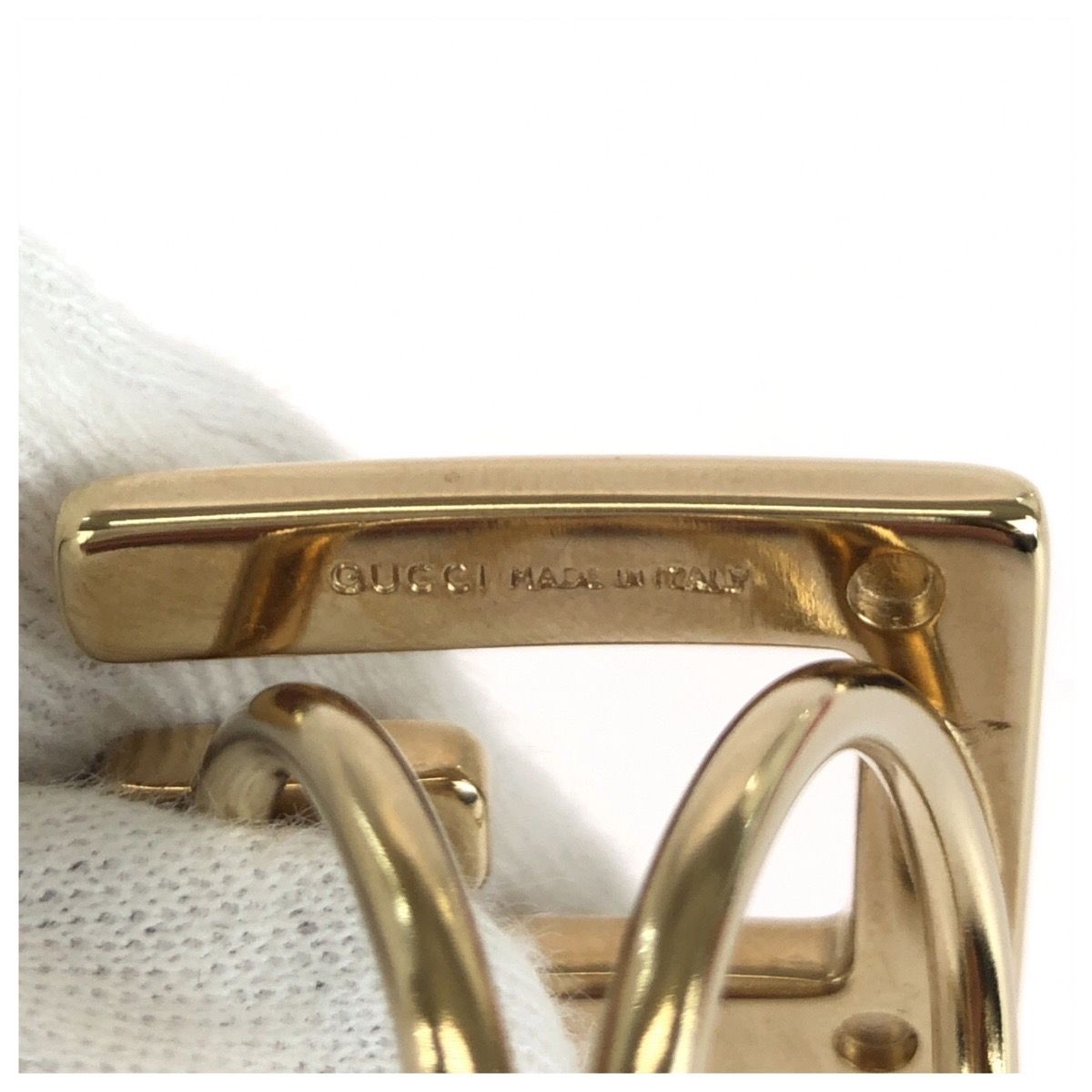 Gucci G Logo Gold Plated Scarf Ring — view 5