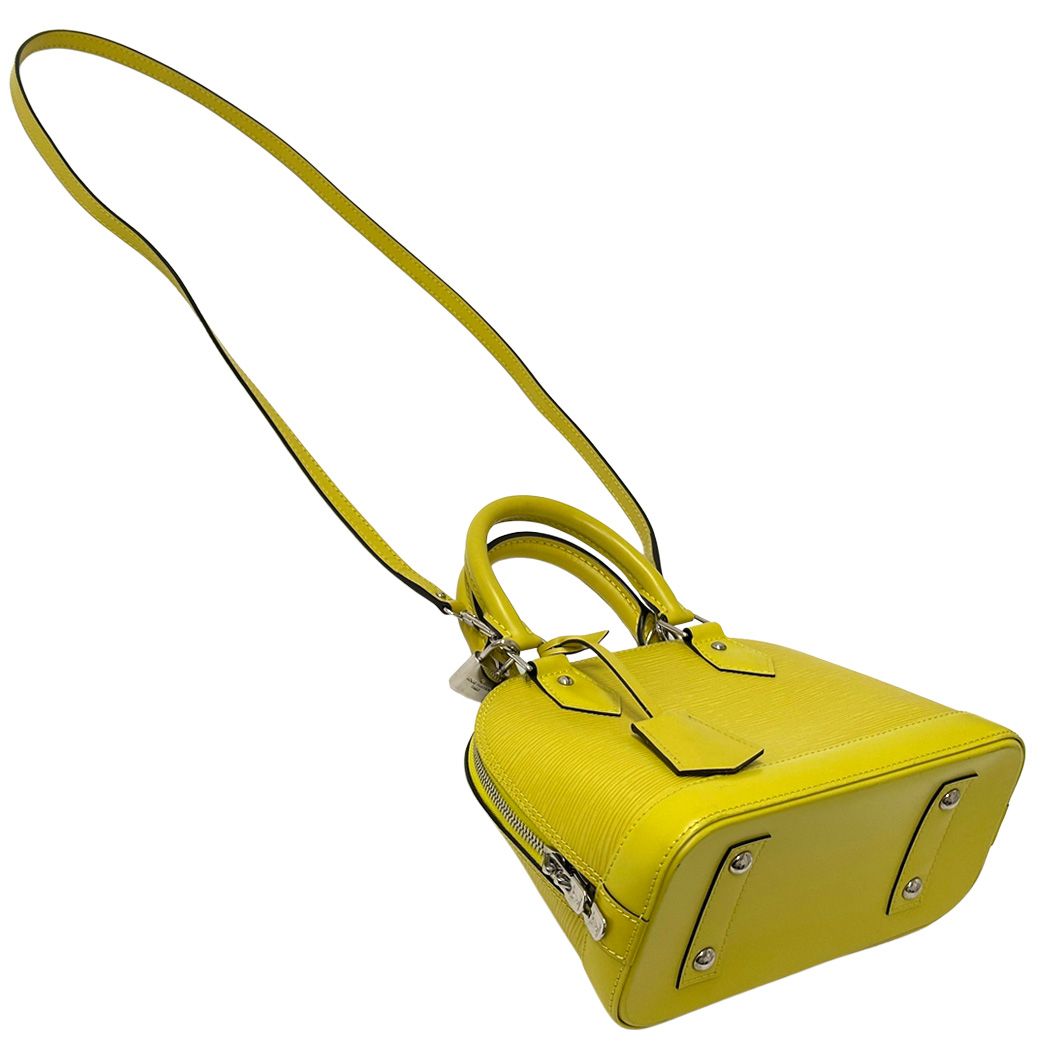 Louis Vuitton Epi 2-Way Shoulder Bag Alma BB Pistache Yellow Mini Small Handle — view 4