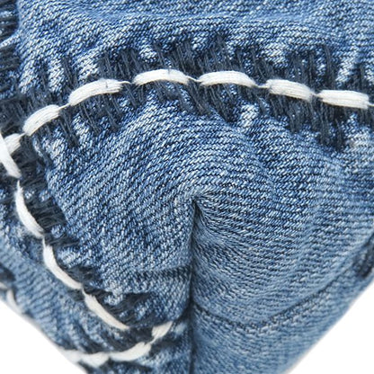 Chanel 2-Way Chanel 22 Hobo Mini Denim Blue Matte Silver — view 4