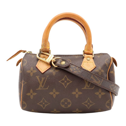 Louis Vuitton Monogram Mini Speedy Mini Bag Pouch Case 2-Way