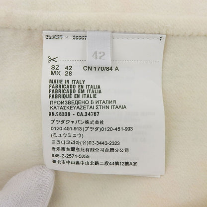 Prada Wool Angora Flower Soutien Collar Coat Multi 42 — view 7