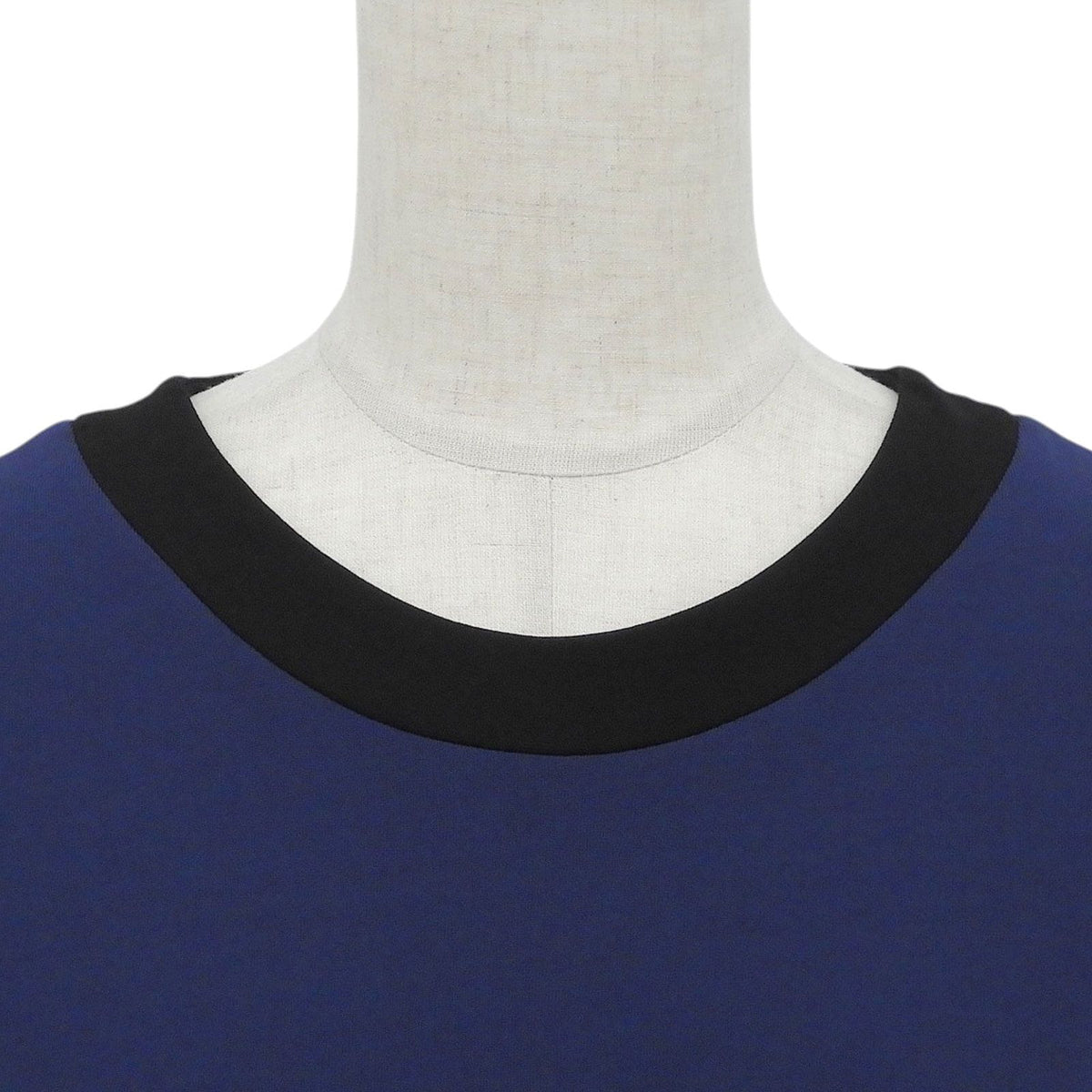 Gucci Bicolor Crew Neck Short Sleeve Dress Navy Black — view 2