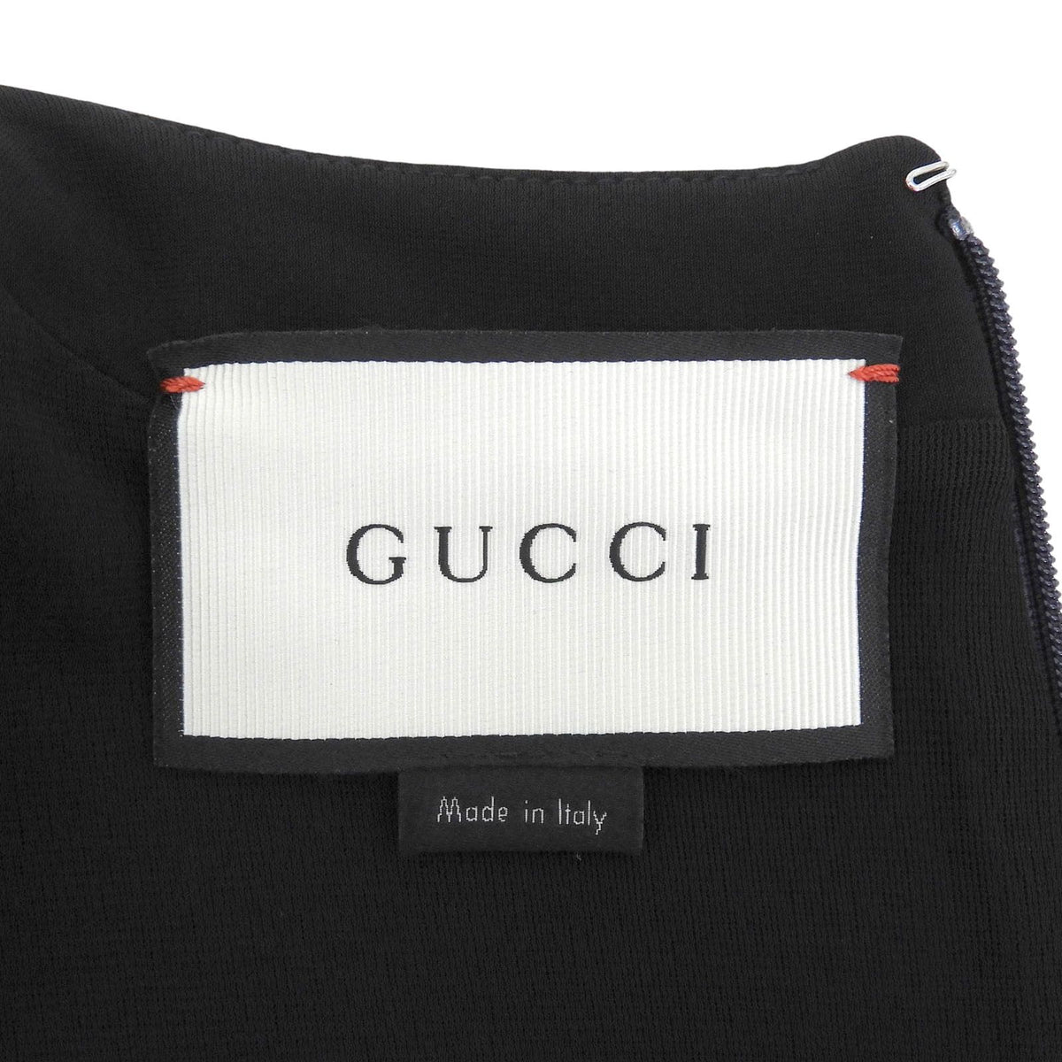 Gucci Bicolor Crew Neck Short Sleeve Dress Navy Black — view 6