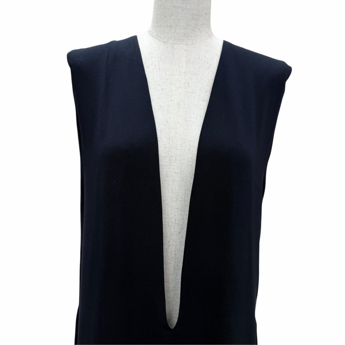 Hermes Vintage Silk 100% Martin Margiela Era Valouse Sleeveless V-neck Dress — view 2