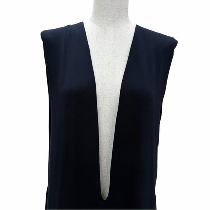 Hermes Vintage Silk 100% Martin Margiela Era Valouse Sleeveless V-neck Dress — view 2