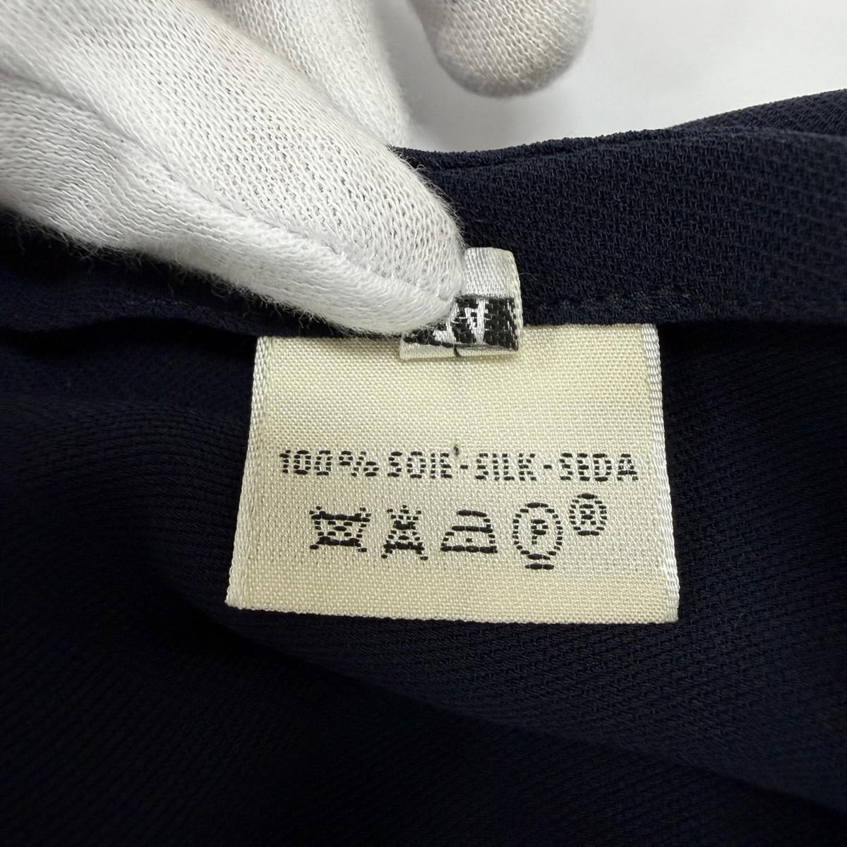 Hermes Vintage Silk 100% Martin Margiela Era Valouse Sleeveless V-neck Dress — view 7