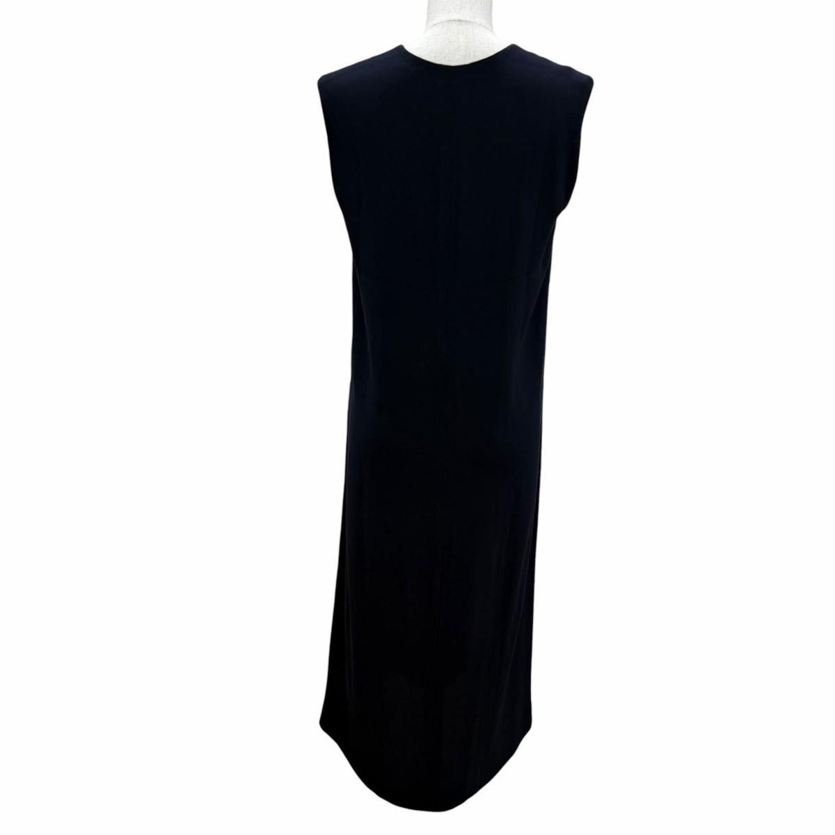Hermes Vintage Silk 100% Martin Margiela Era Valouse Sleeveless V-neck Dress — view 4