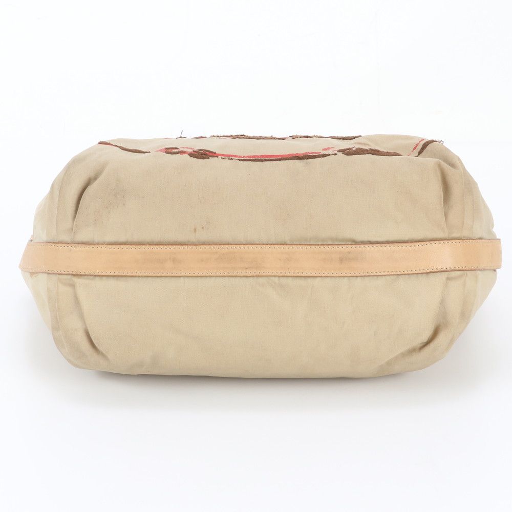 Prada Tessuto Nylon Leather Shoulder Bag — view 6