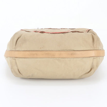 Prada Tessuto Nylon Leather Shoulder Bag — view 6