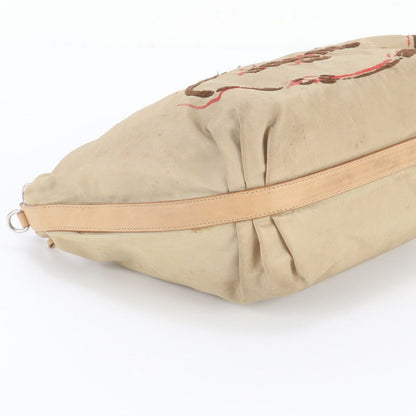 Prada Tessuto Nylon Leather Shoulder Bag — view 5