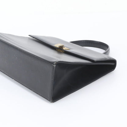 Dior Vintage Leather Handbag Tote Black — view 4
