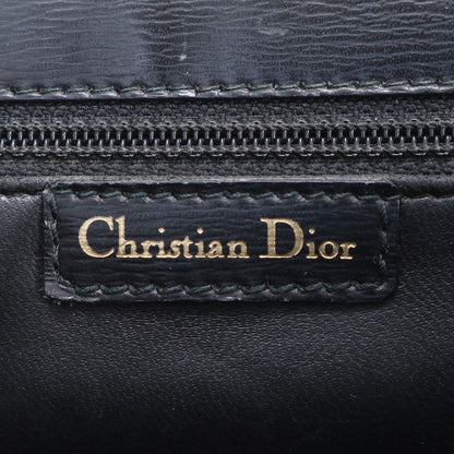 Dior Vintage Leather Handbag Tote Black — view 8