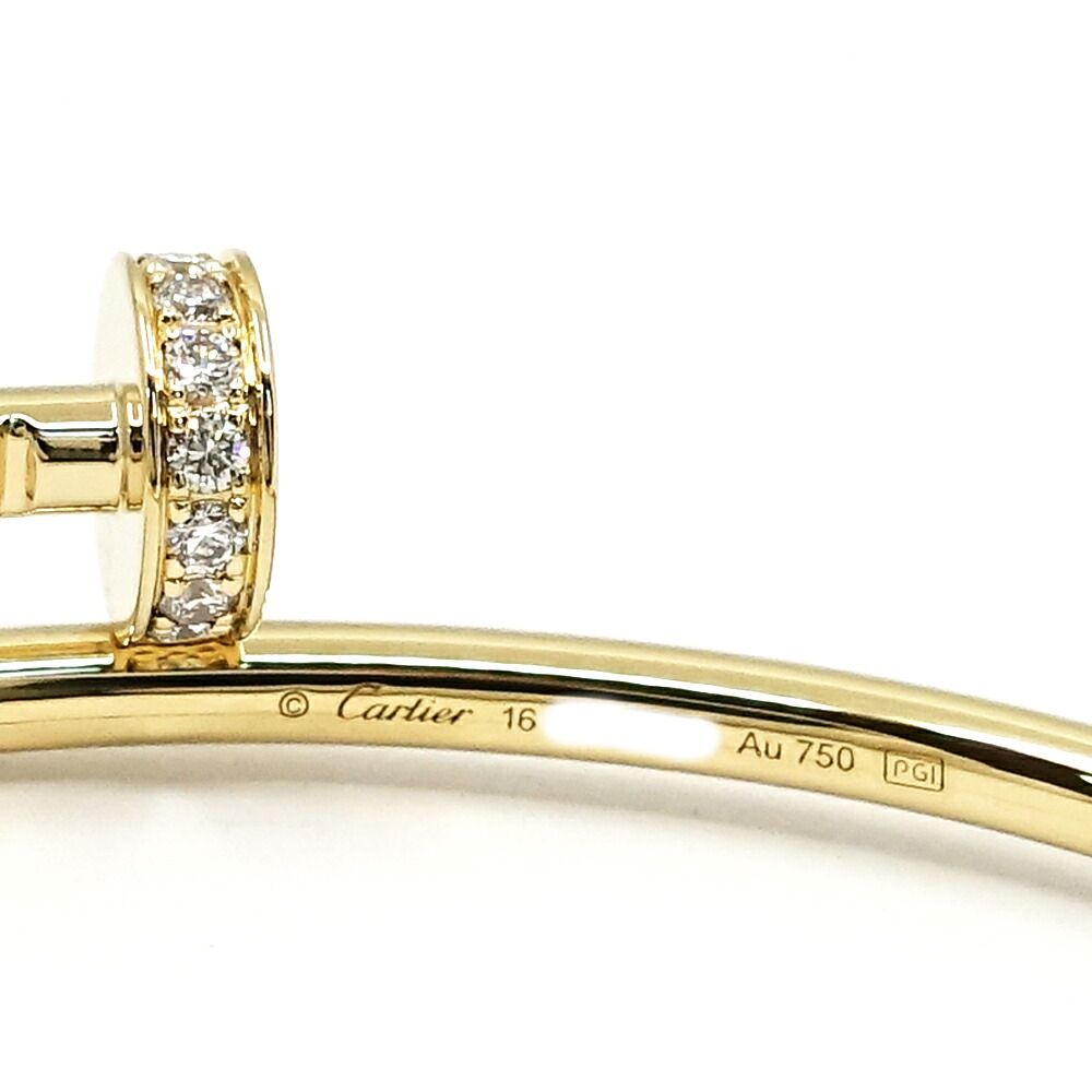 Cartier 18k Yellow Gold Juste un Clou Diamond Bracelet SM — view 8