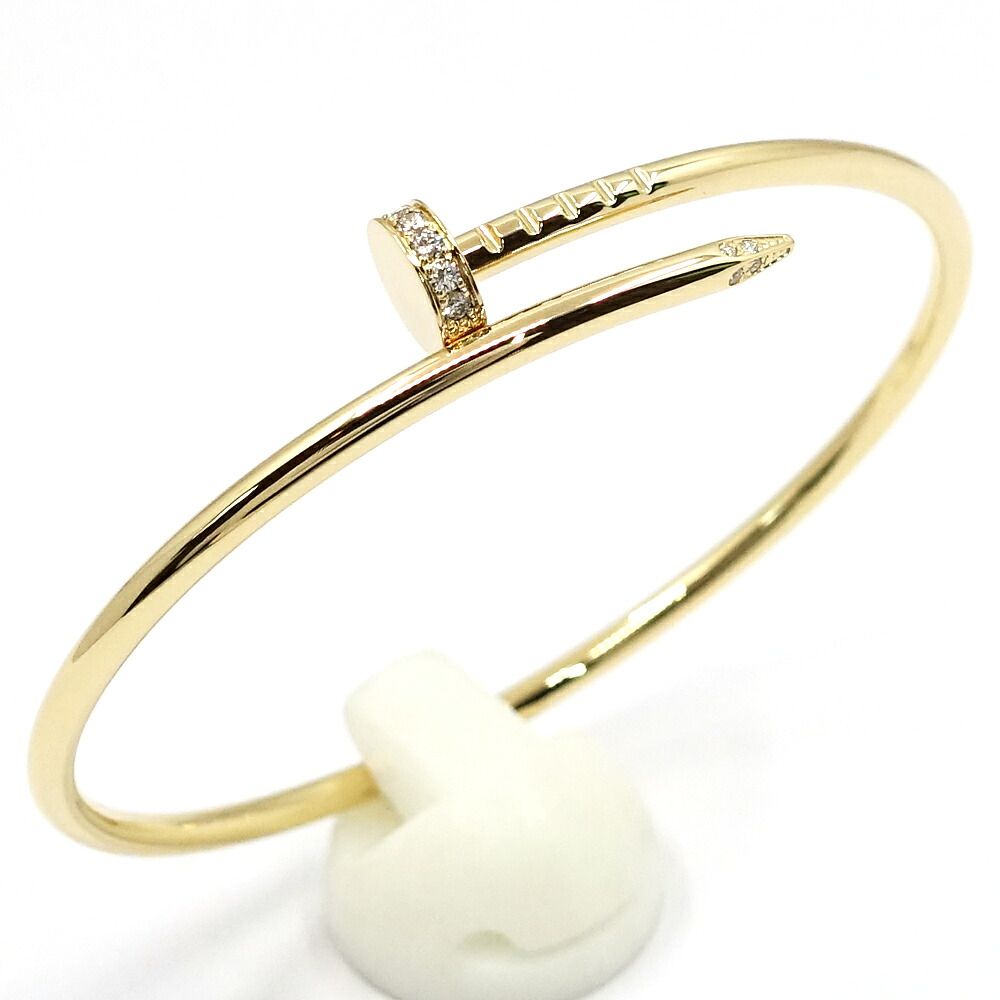 Cartier 18k Yellow Gold Juste un Clou Diamond Bracelet SM — view 3