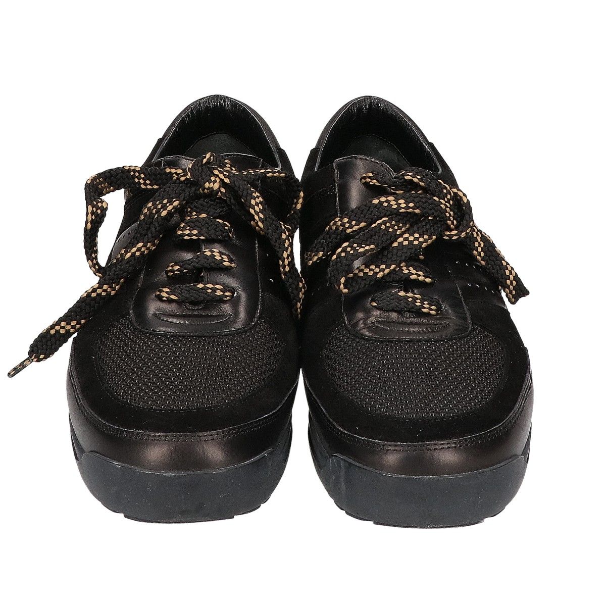 Louis Vuitton Leather Suede Mesh Low-Top Sneakers — view 2
