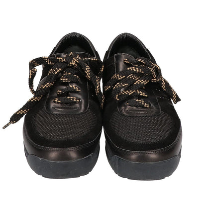 Louis Vuitton Leather Suede Mesh Low-Top Sneakers — view 2