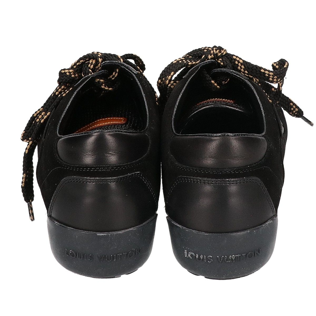 Louis Vuitton Leather Suede Mesh Low-Top Sneakers — view 3
