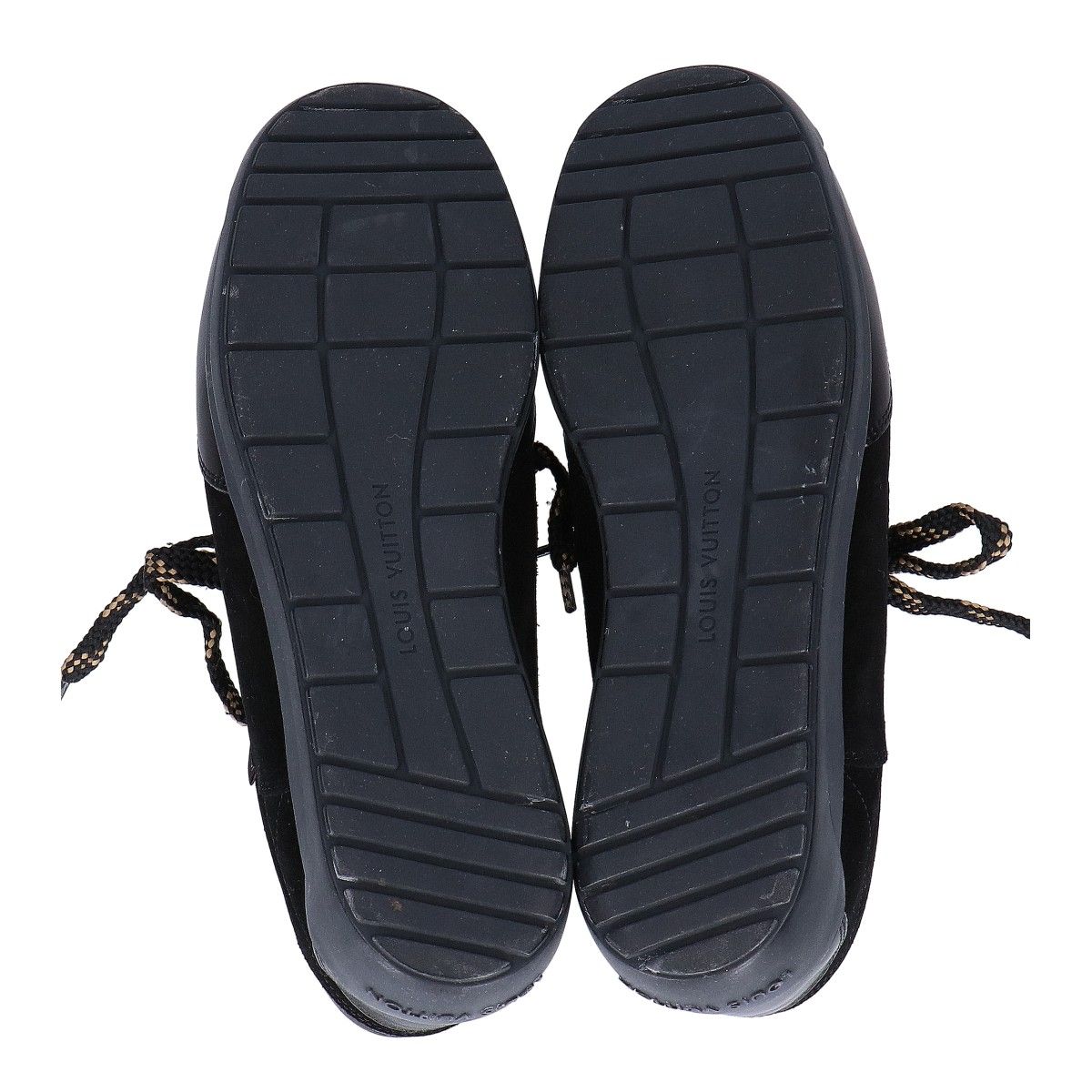Louis Vuitton Leather Suede Mesh Low-Top Sneakers — view 6