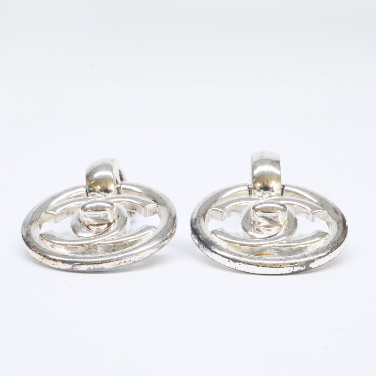 Chanel 97P Turnlock CC Logo Earrings — view 3