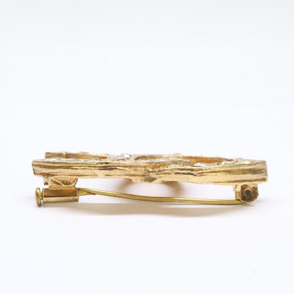 Chanel CC Logo Rhinestone Brooch — view 5