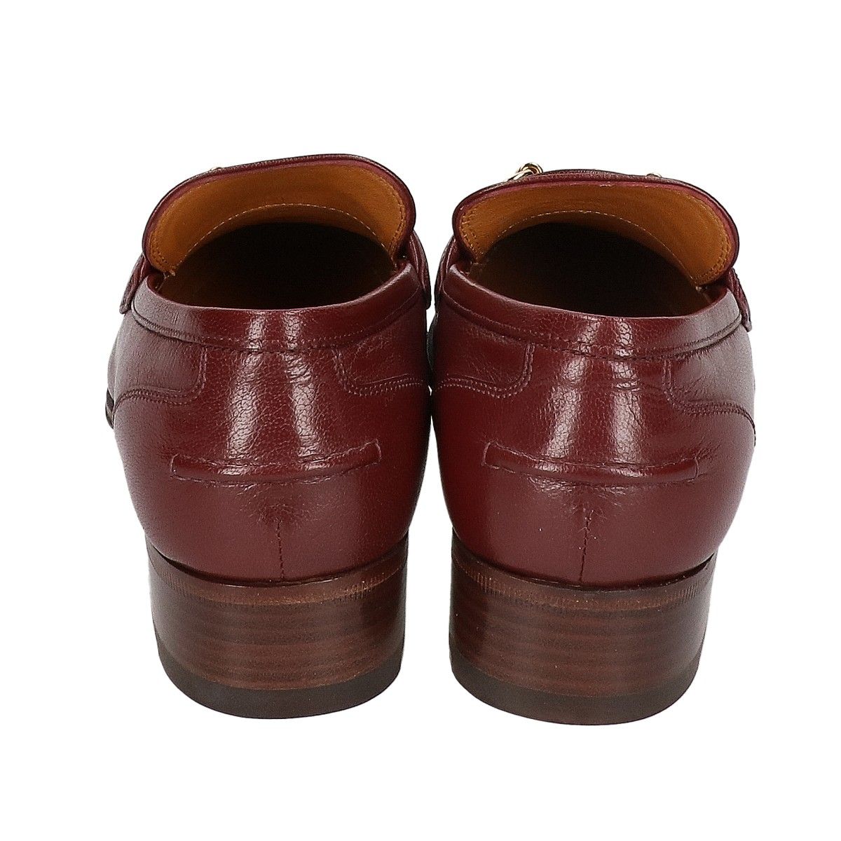 Gucci Web Line Horsebit Leather Loafers — view 3