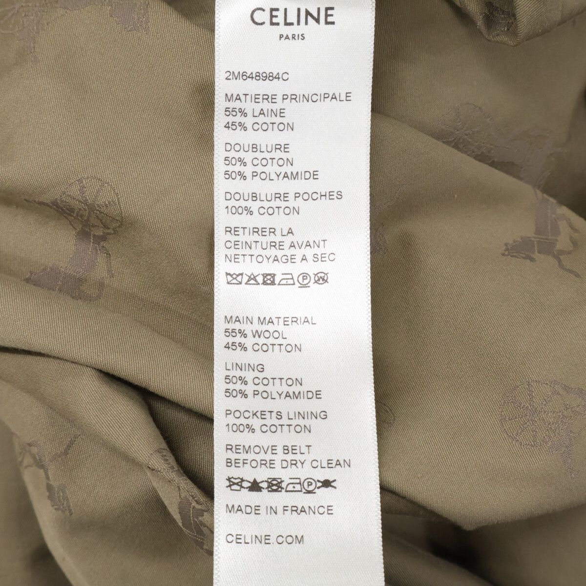 Celine by Eddy Slimane Classic Double Breasted Trench 34 — view 6