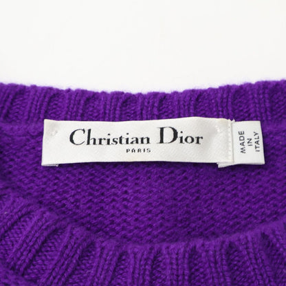 Dior Logo Cashmere Short Sleeve Knit Sweater — view 5